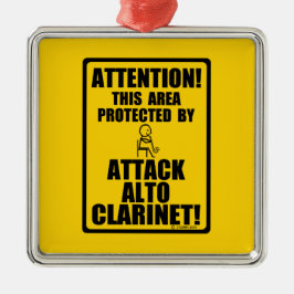 Attack Alto Clarinet Metalen Ornament
