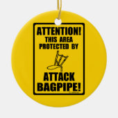 Attack Bagpipe Keramisch Ornament (Voorkant)