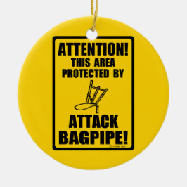 Attack Bagpipe Keramisch Ornament