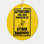 Attack Bagpipe Keramisch Ornament (Links)