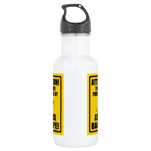 Attack Bagpipe Waterfles (Achterkant)