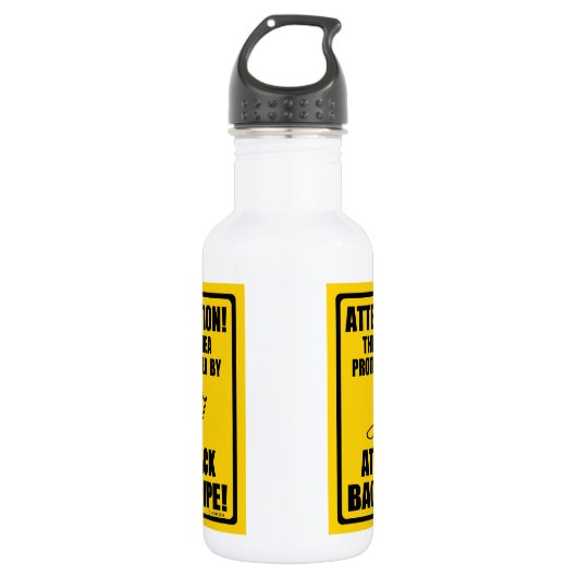 Attack Bagpipe Waterfles (Voorkant)