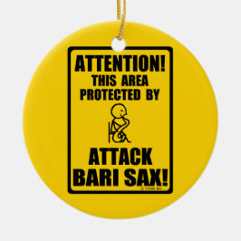 Attack Bari Sax Keramisch Ornament