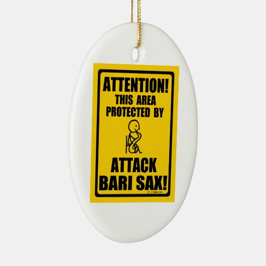 Attack Bari Sax Keramisch Ornament (Rechts)