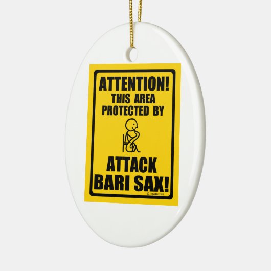 Attack Bari Sax Keramisch Ornament (Links)