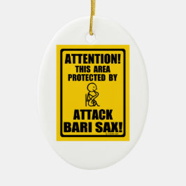 Attack Bari Sax Keramisch Ornament