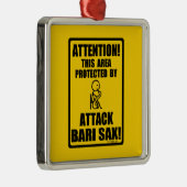 Attack Bari Sax Metalen Ornament (Rechts)