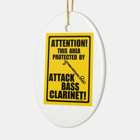 Attack Bass Clarinet Keramisch Ornament (Links)