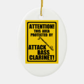 Attack Bass Clarinet Keramisch Ornament (Voorkant)