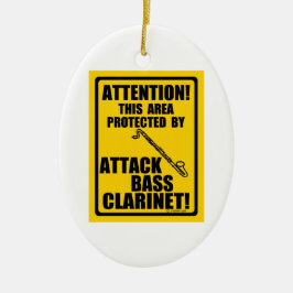 Attack Bass Clarinet Keramisch Ornament