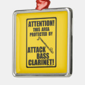Attack Bass Clarinet Metalen Ornament (Links)