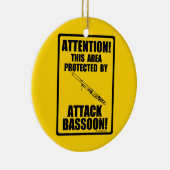 Attack Bassoon Keramisch Ornament (Rechts)