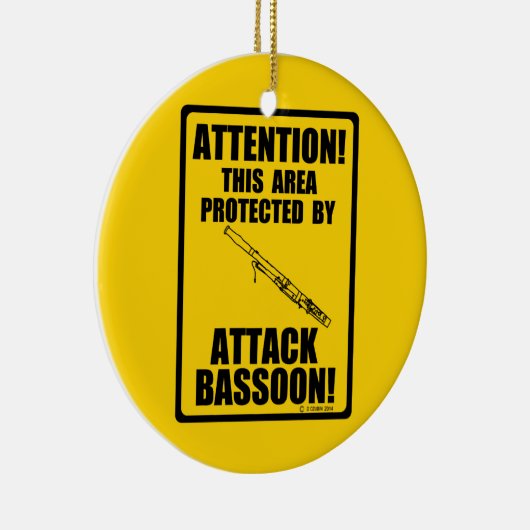 Attack Bassoon Keramisch Ornament (Rechts)