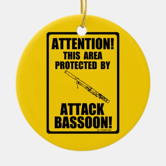 Attack Bassoon Keramisch Ornament (Voorkant)