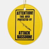 Attack Bassoon Keramisch Ornament (Links)