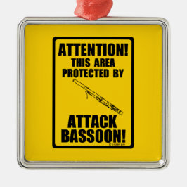 Attack Bassoon Metalen Ornament