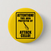 Attack Cello Ronde Button 5,7 Cm (Voorkant)