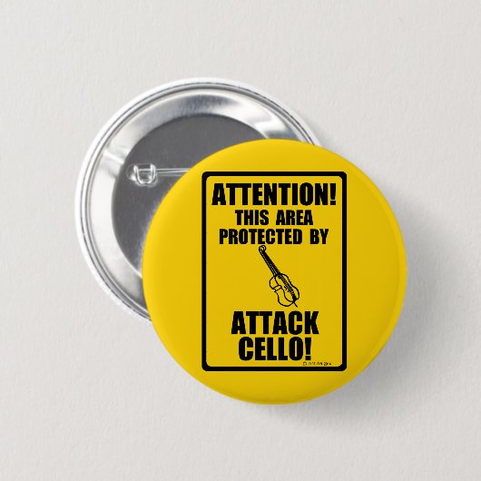 Attack Cello Ronde Button 5,7 Cm (Voorkant /achterkant)