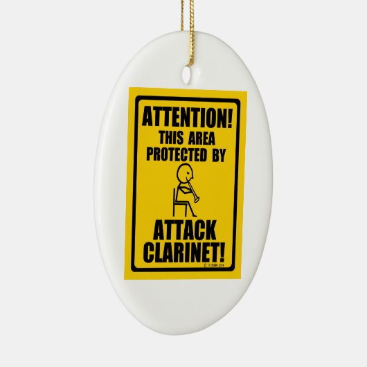 Attack Clarinet Keramisch Ornament (Rechts)