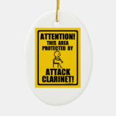 Attack Clarinet Keramisch Ornament (Voorkant)