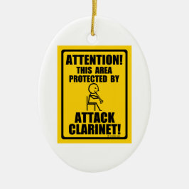 Attack Clarinet Keramisch Ornament