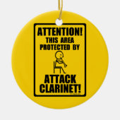 Attack Clarinet Keramisch Ornament (Voorkant)