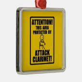 Attack Clarinet Metalen Ornament (Rechts)