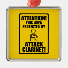 Attack Clarinet Metalen Ornament