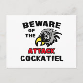 Attack Cockatiel Briefkaart (Voorkant)