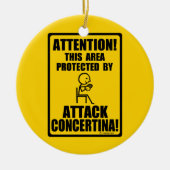 Attack Concertina Keramisch Ornament (Voorkant)