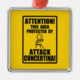 Attack Concertina Metalen Ornament