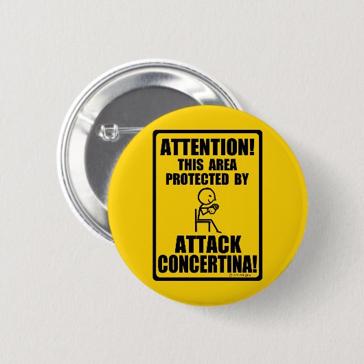 Attack Concertina Ronde Button 5,7 Cm (Voorkant /achterkant)