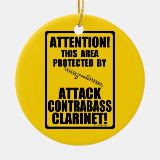 Attack Contrabass Clarinet Keramisch Ornament (Voorkant)