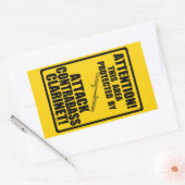 Attack Contrabass Clarinet Rechthoekige Sticker (Envelop)