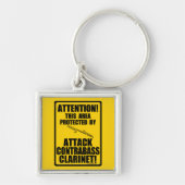 Attack Contrabass Clarinet Sleutelhanger (Voorkant)