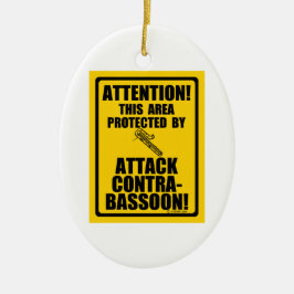 Attack Contrabasson Keramisch Ornament