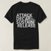Attack Decay Sustain Release Synthesizer T-shirt (Design voorkant)