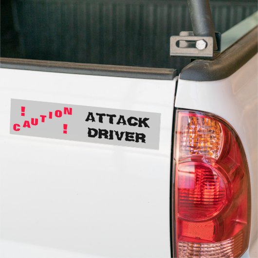 Attack Driver - Attack Bumpersticker (Op Truck)