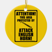 Attack English Horn Keramisch Ornament (Voorkant)