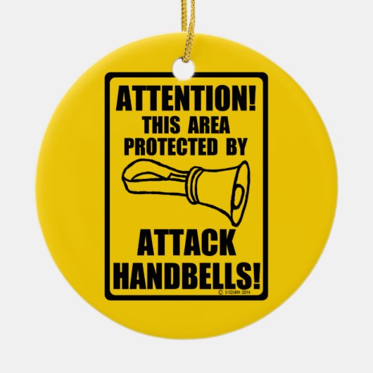 Attack Handbells Keramisch Ornament (Voorkant)