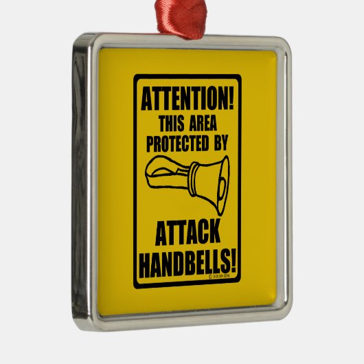 Attack Handbells Metalen Ornament (Rechts)