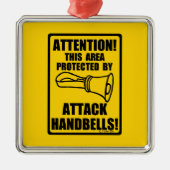 Attack Handbells Metalen Ornament (Voorkant)