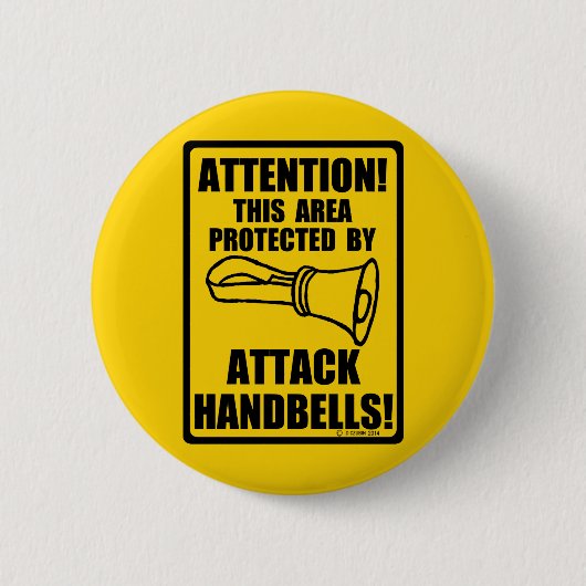 Attack Handbells Ronde Button 5,7 Cm (Voorkant)