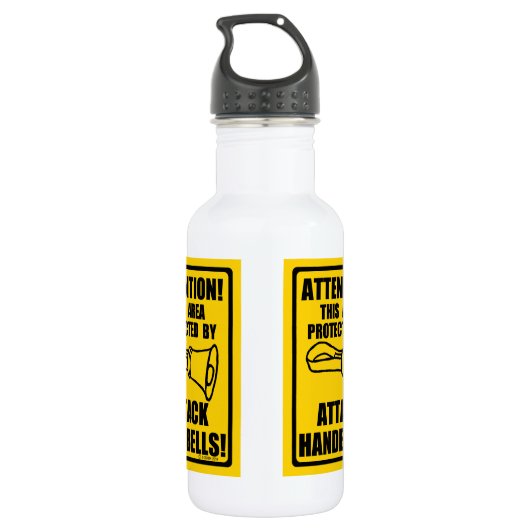 Attack Handbells Waterfles (Achterkant)