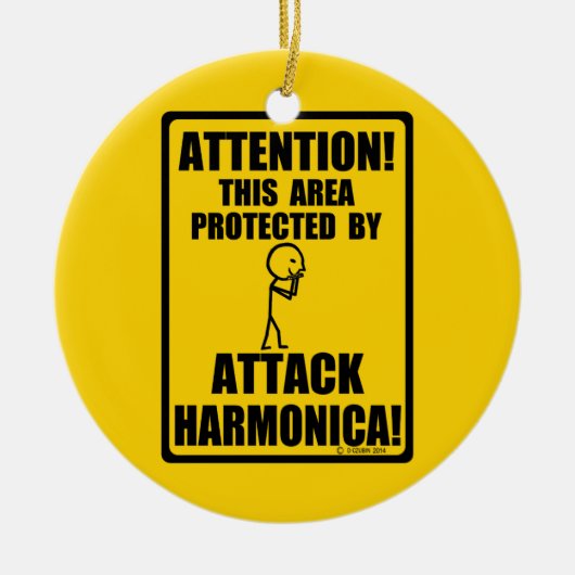 Attack Harmonica Keramisch Ornament (Voorkant)