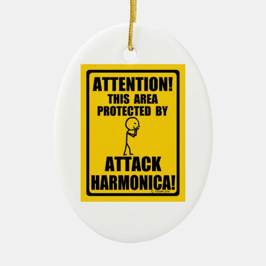 Attack Harmonica Keramisch Ornament (Voorkant)