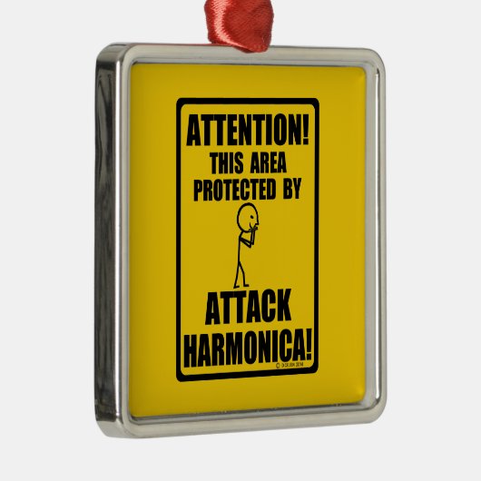 Attack Harmonica Metalen Ornament (Rechts)