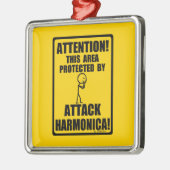Attack Harmonica Metalen Ornament (Links)