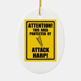 Attack Harp Keramisch Ornament