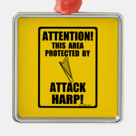 Attack Harp Metalen Ornament